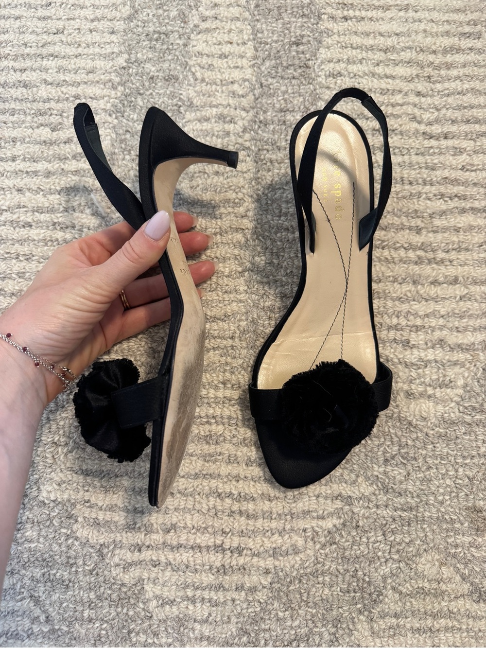 kate spade Rosette Slingback Kitten Heels - Picture 2 of 4